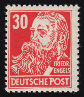 335za XI Friedrich Engels 30 Pf Wz.2 XI ** Geprüft - Nuevos