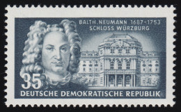 383 XI Balthasar Neumann 35 Pf Wz.2 XI ** - Unused Stamps