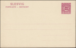 Schleswig Postkarte 3 PLEBISCIT / SLESVIG Lila, ** Wie Verausgabt - Schleswig