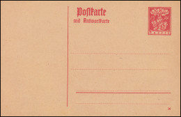 Bayern Postkarte P 119 Abschiedsausgabe 15/15 Pf Rot, Wie Verausgabt **  - Entiers Postaux