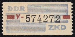 28-V Dienst-B, Billet Schwarz Und Rot Auf Blau, ** Postfrisch - Postfris