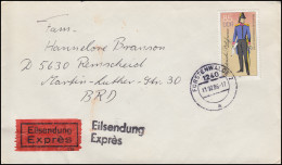 DDR 2999 Postuniformen 85 Pf Als EF Auf Eil-Brief FÜRSTENWALDE 11.2.1986 - Poste