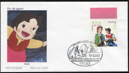 2192 Jugend Figuren Heidi FDC Neubrandenburg - Brieven En Documenten