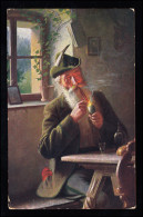 Künstler-AK Martinez: Der Pfeifenraucher Beim Schnaps, ROTTHAUSEN (ESSEN) 1908 - Sin Clasificación