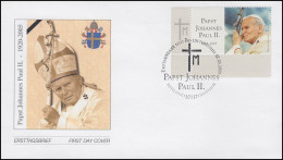 2460 Papst Johannes Paul II. - Eckstück Auf Schmuck-FDC ESSt Berlin - Nobel Prize Laureates