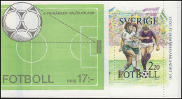 Markenheftchen 134 Tag Der Briefmarke - Fußball, Mit FN 2 ** - Unclassified