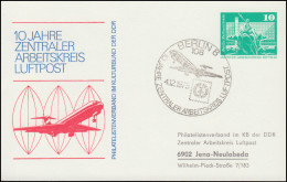 PP 15/26b Bauwerke 10 Pf Arbeitskreis Luftpost 1975, Mit Adresse, SSt BERLIN - Altri & Non Classificati