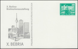 PP 15/4 Bauwerke 10 Pf Ausstellung X. BEBRIA Berlin 1975, **  - Andere & Zonder Classificatie