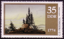 1961 Caspar David Friedrich Elbtal 35 Pf, Postfrische Marke ** - Nuovi