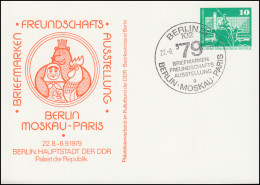 PP 15/105 Bauwerke 10 Pf Ausstellung Berlin Moskau Paris 1979, SSt BERLIN - Other & Unclassified