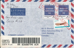 Costa Rica Registered Air Mail Cover Sent To Germany 10-5-1996 - Costa Rica