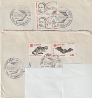 ENV 91 . 75 . Paris . 2 Enveloppes .Oblitérations Identiques . Bougez Avec La Poste . 1986 . - Commemorative Postmarks