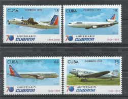 CUBA   YVERT   3834/37    MNH  ** - Flugzeuge