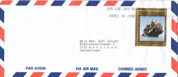 Canada Air Mail Cover Sent To Switzerland 11-5-1996 Single Franked Art Canada - Airmail