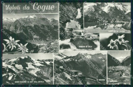 Aosta Cogne Saluti Da Foto Cartolina KV3016 - Aosta