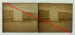 Photo Sur Plaque De Verre, Façade Gare Maritime, Façade Gare SNCF, Place, Animées, Arrivée, Départ, Années 1930. - Diapositivas De Vidrio