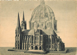 28 - Chartres - Intérieur De La Cathédrale - Maquette De La Cathédrale - Carte Dentelée - CPSM Grand Format - Etat Pli V - Chartres