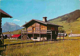 74 - Mégève - Chalet Typique De Haute Montagne - Au Fond L'Aiguille Warens - CPM - Voir Scans Recto-Verso - Megève