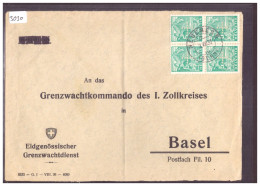 OFFICIEL PERFORES - BLOC DE 4 DU No 2 - Dienstzegels