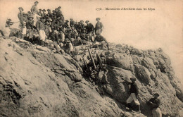 N°595 W -cpa Manoeuvre De Force -batterie Alpine- - Manovre