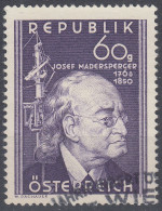 AUSTRIA 1950, JOSEF MADERSPERGER, COMPLETE USED STAMP With GOOD QUALITY, - Usati