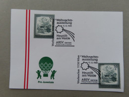 Österreich Pro Juventute - Mit Sonderstempel 15. 12. 1989 Neustift Am Walde, Weihnachtsausstellung (Nr.858) - Other & Unclassified