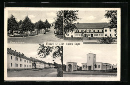 AK Bergen / Celle, NATO-Truppenübungsplatz Hohne-Camp Mit Haupteingang, Kino Und Kirche  - Celle