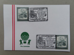 Österreich Pro Juventute - Mit Sonderstempel 2. 12. 1989 Vösendorf. 2. Adventmarkt (Nr.859) - Otros & Sin Clasificación