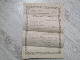 CERTIFICAT D ETUDES PRIMAIRES-1895 - Diploma's En Schoolrapporten