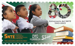 2023 MÉXICO  80 Aniversario Del SNTE, MNH 80th Anniversary Of The SNTE, EDUCATION WORKERS - Mexico