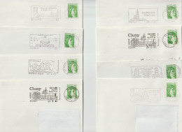 ENV 99 . HISTOIRE . Affranchissement  . 27  Enveloppes . 1982 . - Mechanical Postmarks (Advertisement)