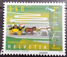 Switzerland 2014, The Lindau Messenger, MNH Single Stamp - Nuovi