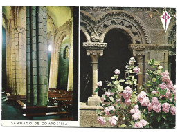 IGLESIA DE SANTA MARIA LA REAL DE SAR, COLUMNAS Y CLAUSTRO.-  SANTIAGO DE COMPOSTELA / GALICIA - ( ESPAÑA ). - Santiago De Compostela