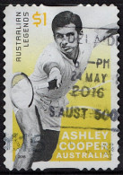 AUSTRALIA 2016 $1 Multicoloured, Legends Of Tennis - Ashley Cooper Self Adhesive FU - Oblitérés