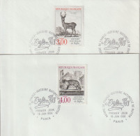 ENV 100 . 75 . Paris . Oblitération 1er Jour . Nature De France . Histoire Naturelle Du Buffon . 9 Enveloppes . 18 06 88 - Commemorative Postmarks