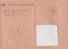 ENV 102 . BUREAUX TEMPORAIRES . 75 Paris . Oblitération . Thème Bureaux Temporaires . 47  Enveloppes . - Commemorative Postmarks