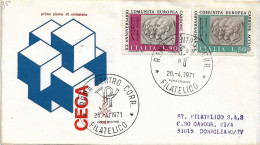 Fdc Venetia: CECA 1971 Viaggiata, Annullo  Filatelico Roma - FDC