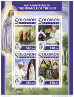 SOLOMON ISLANDS 2017 ** Miracle Of The Sun Sonnenwunder Fatima Miracle Du Soleil M/S - OFFICIAL ISSUE - DH1724 - Cristianismo