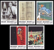 BELGIUM 2004 ADVENTURES OF TINTIN (TINTIN IN MOON) COMICS COMPLETE SET MNH RARE - Stripsverhalen