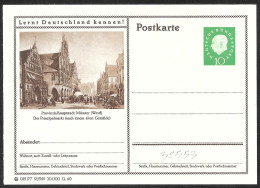 Germania/Germany/Allemagne: Intero, Stationery, Entier, Mercato Di  Münster, Münster Market, Marché De Munster - Andere & Zonder Classificatie