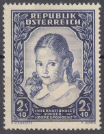 AUSTRIA 1952, INTERNATIONAL CORRESPONDENCE Between SCHOOL CHILDREN, COMPLETE MNH SERIES With GOOD QUALITY - Used Stamps