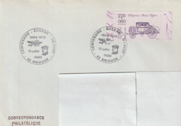 ENV 106 . 43 . Brioude . Oblitération . Centenaire Eugène Gilbert . 19 07 1989 . - Commemorative Postmarks