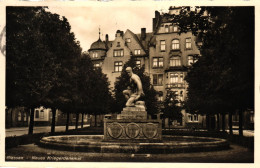 Giessen, Neues Kriegerdenkmal, Karte Der Konditorei Amend, 1938 - Giessen