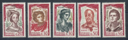 1301** à 1305** Série Des Comédiens - Unused Stamps