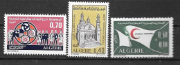 1971 - 535 à 537**MNH - Institut De Technologie, Croissant-Rouge, Mosquée - Algerien (1962-...)