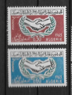 1965 - 407 à 408**MNH - 20 Ans Des Nations-Unis - Algerien (1962-...)