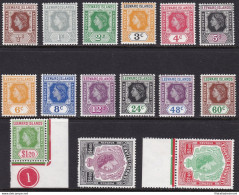 1954 LEEWARD - SG 126/140 Set Of 15   MNH/** - Otros & Sin Clasificación