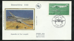 FDC Lettre Illustrée Premier Jour Toulouse 11/04/1987 Poste Aérienne N°60 Dewoitine 338   Cachet Illustré B/TB Soldé ! - 1980-1989