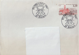 ENV 110 . 18 . Bourges . Oblitération . Floriades 1987 .  Enveloppe . 07 11 1987 . - Commemorative Postmarks