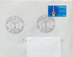 ENV 111. 59 . Dunkerque . Fonds Marins . Oblitération 1er Jour . Enveloppe . 28 03 1981 . - Commemorative Postmarks